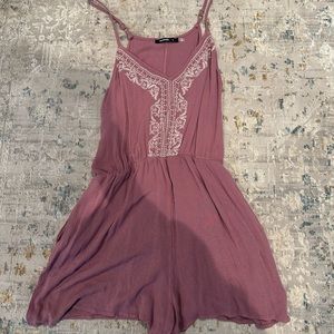 Annabelle Mauve Spaghetti Strap Romper
